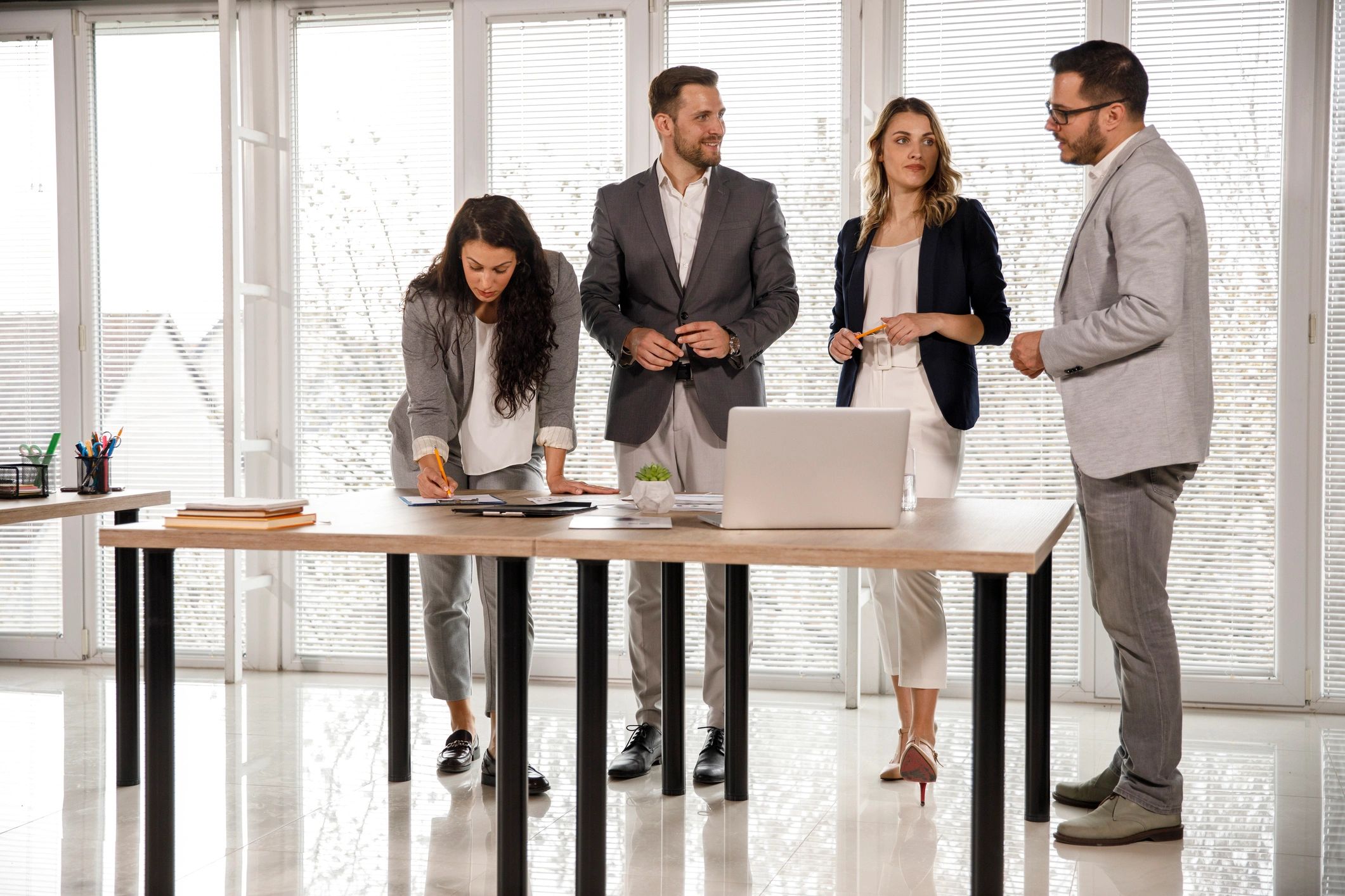 business consulting team modern office